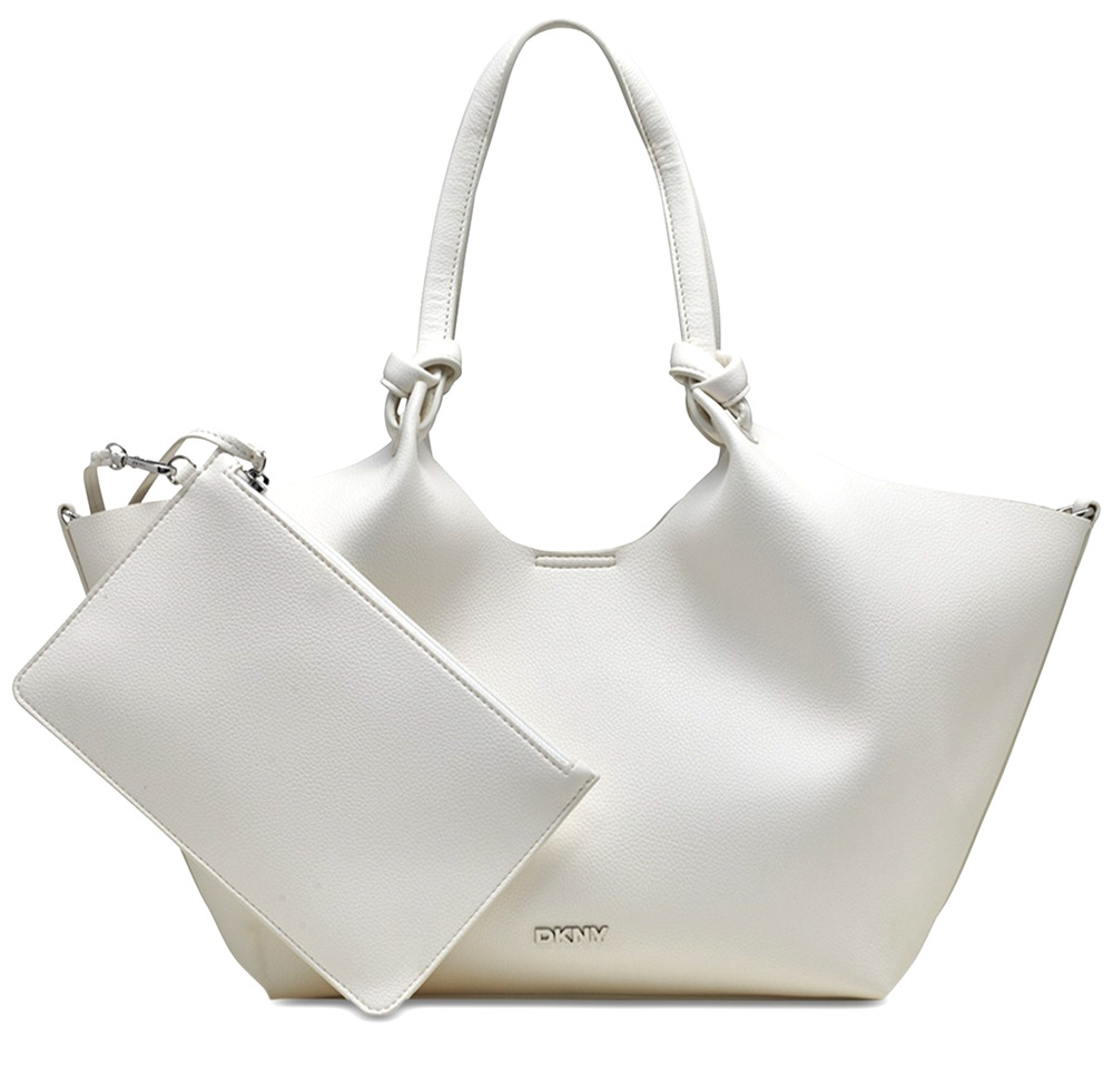 DKNY Paula Commuter Medium Tote - Marshmallow/Cream/Ivory-NWT